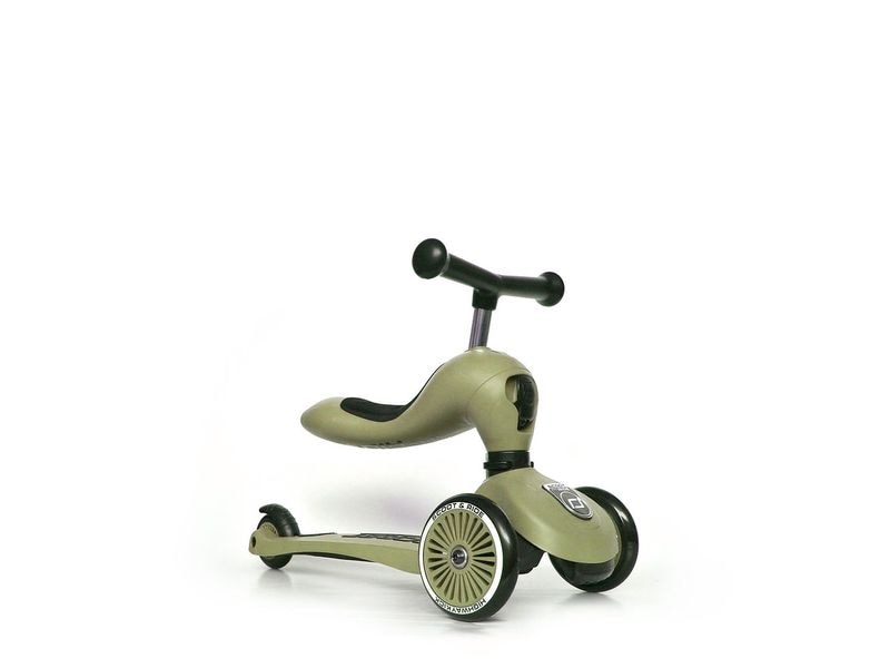 Scoot and Ride Scooter Olive Grün Scooter mit Sitz