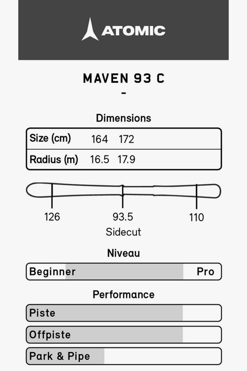 ATOMIC Maven 93 C Ski 2223
