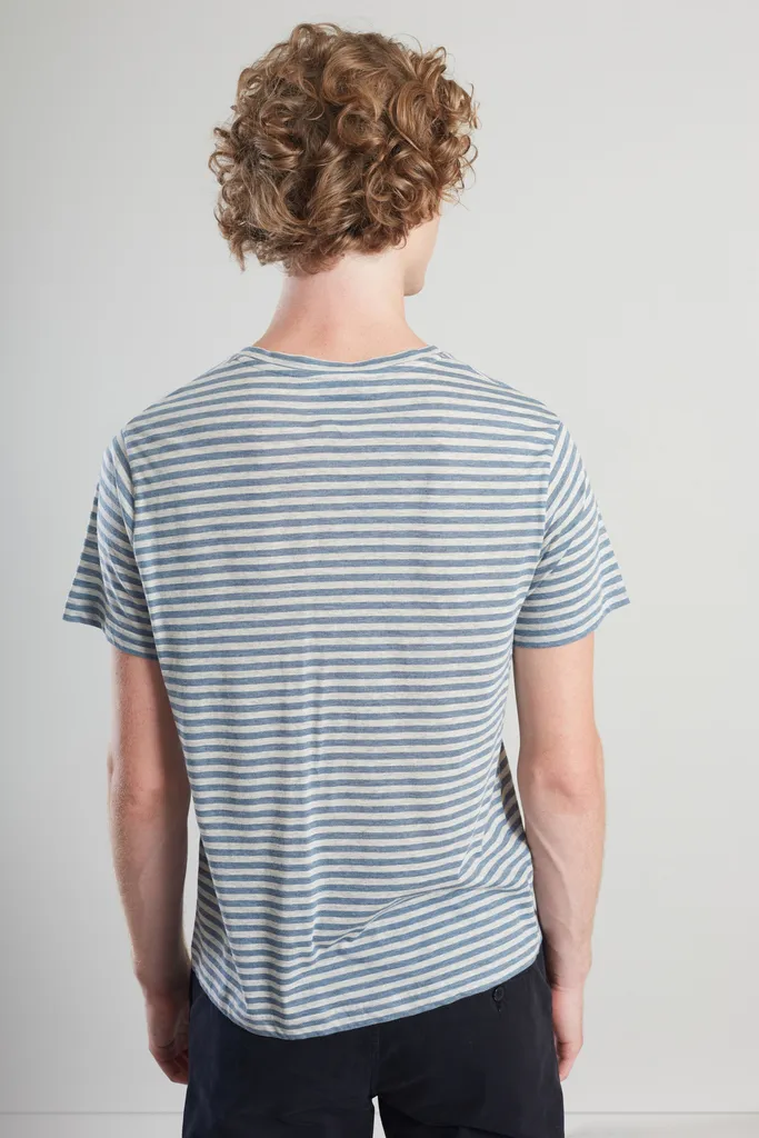 T-Shirt en Coton Japonais Bio Rayé L'Exception Paris