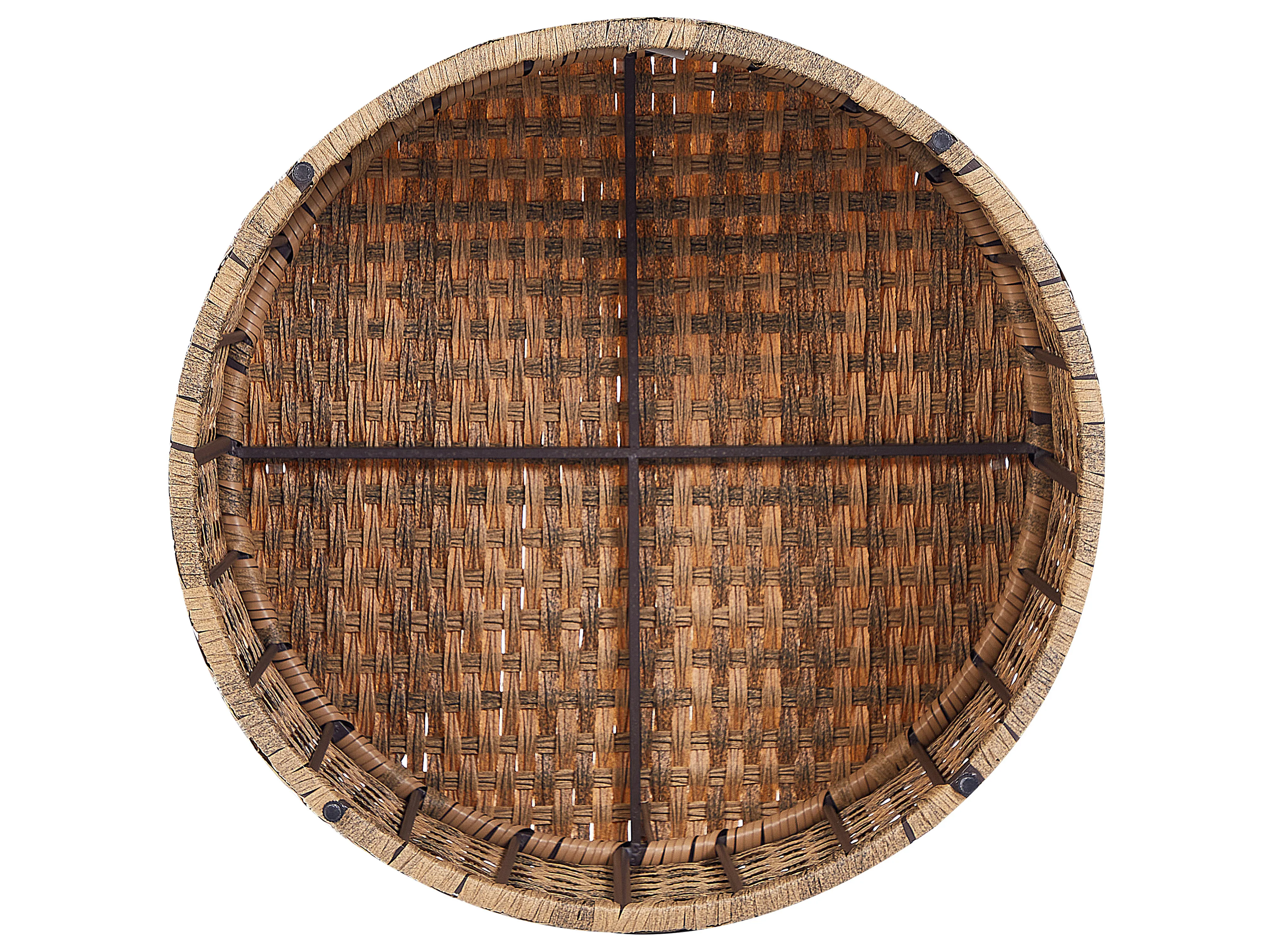 Loungeset met tafel 9-zits SEVERO PE rotan Goudbruin