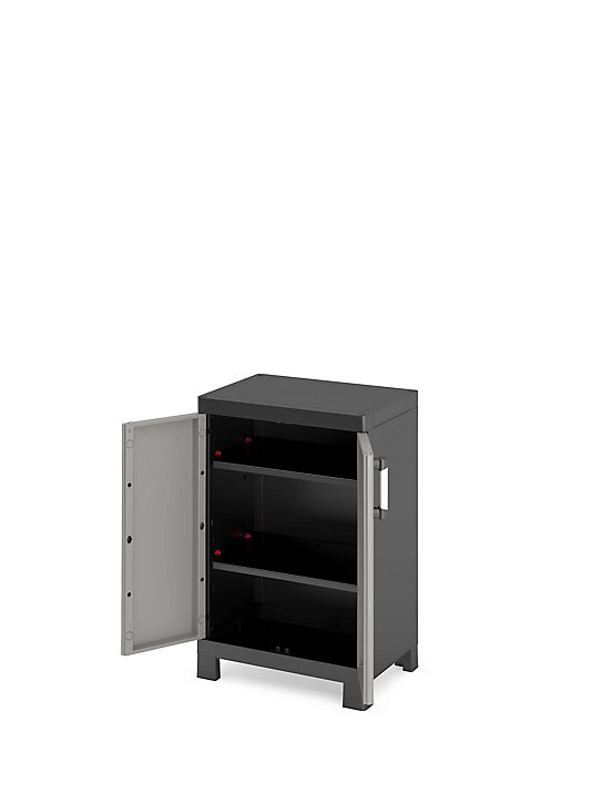 Armoire basse Links 2 tablettes L.65 x H.97 x P.45 cm