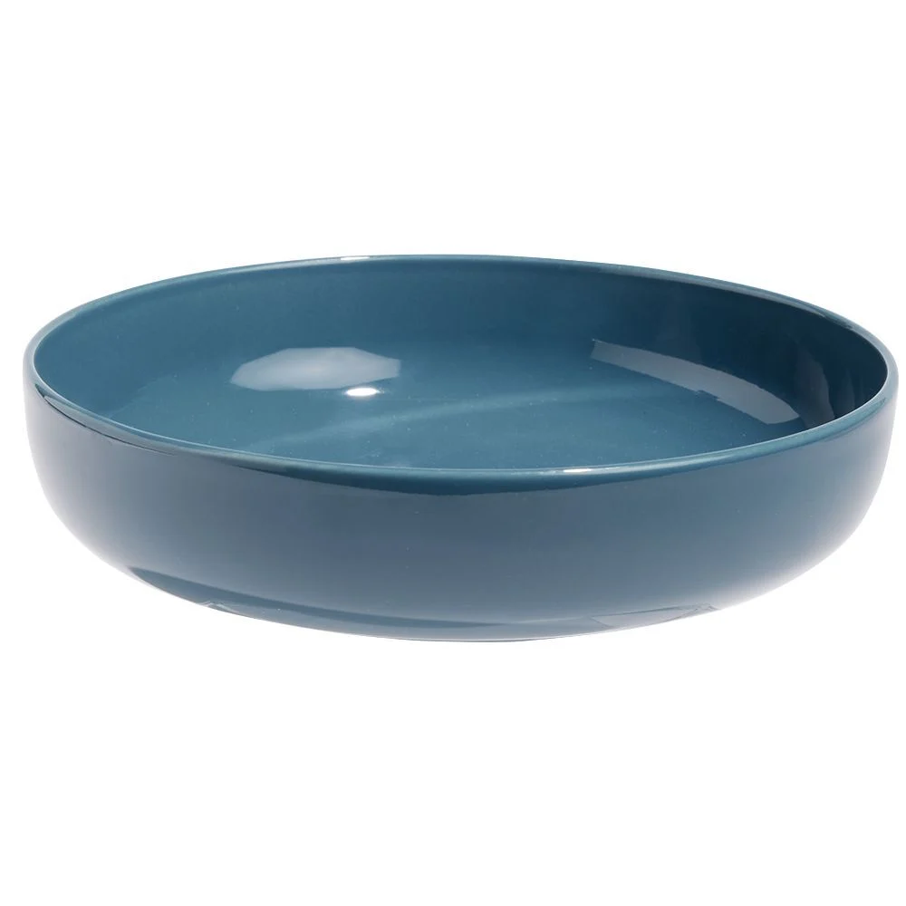 Coupelle Oslo porcelaine bleu brillant uni