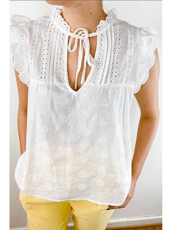 Top en broderie anglaise Mumbai
