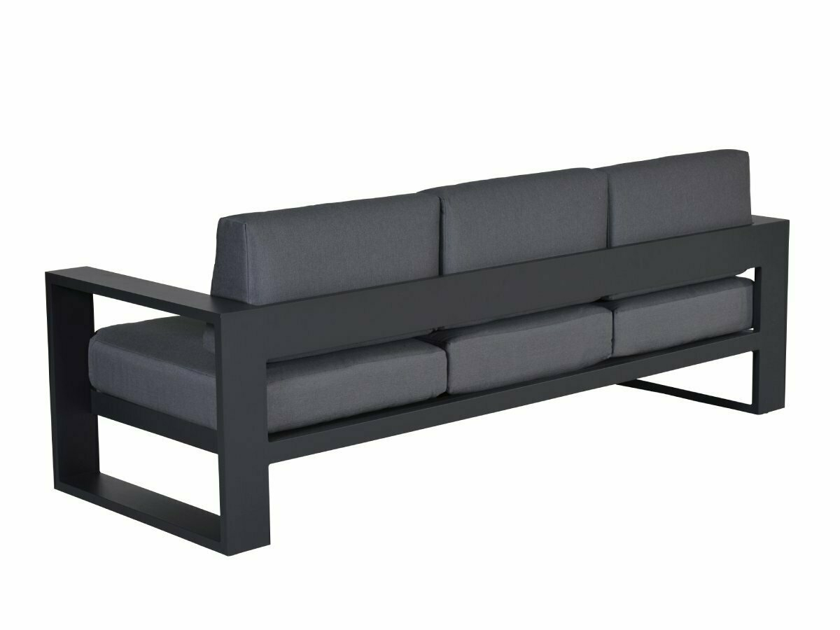 Outdoor Feelings Cuba 3-zits loungebank - Antraciet