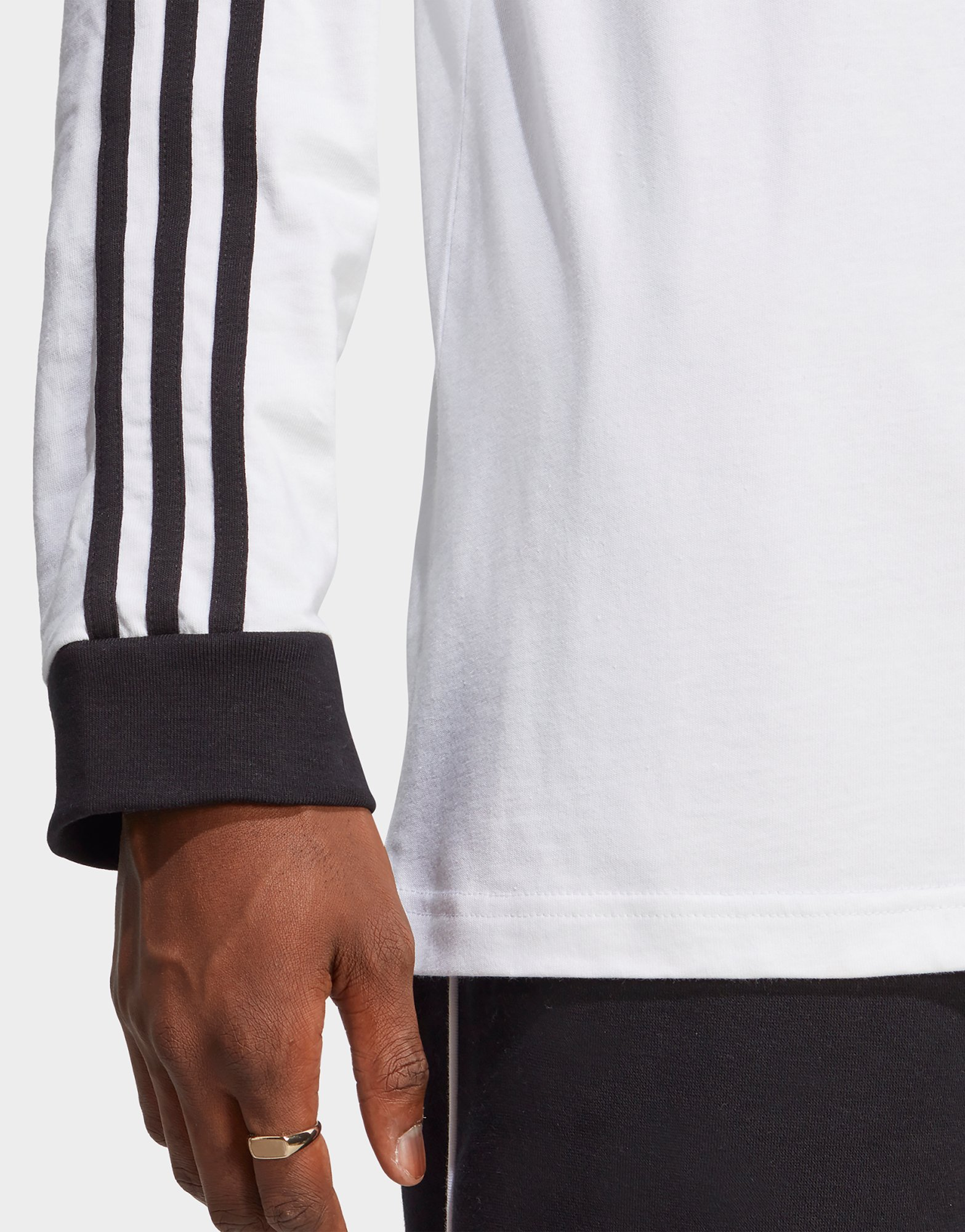 adidas T-shirt manches longues 3 bandes Adicolor Classics