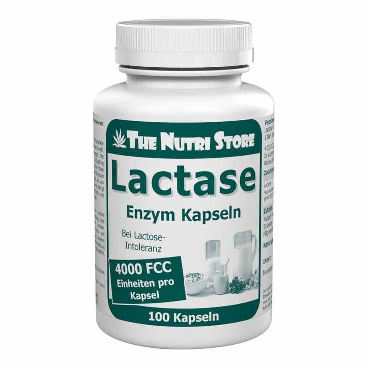 Lactase 4000 FCC Enzym Kapseln, 100 St