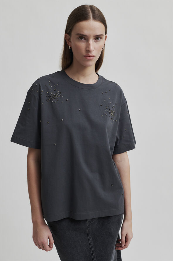 Second Female Glitta Sparkling Tee Volcanic ash