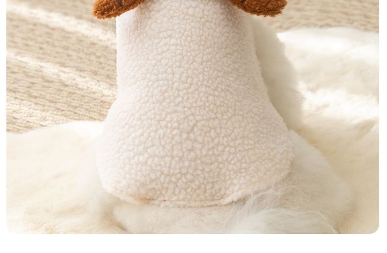 Cissilli - Chenille-pettop met schapenvacht