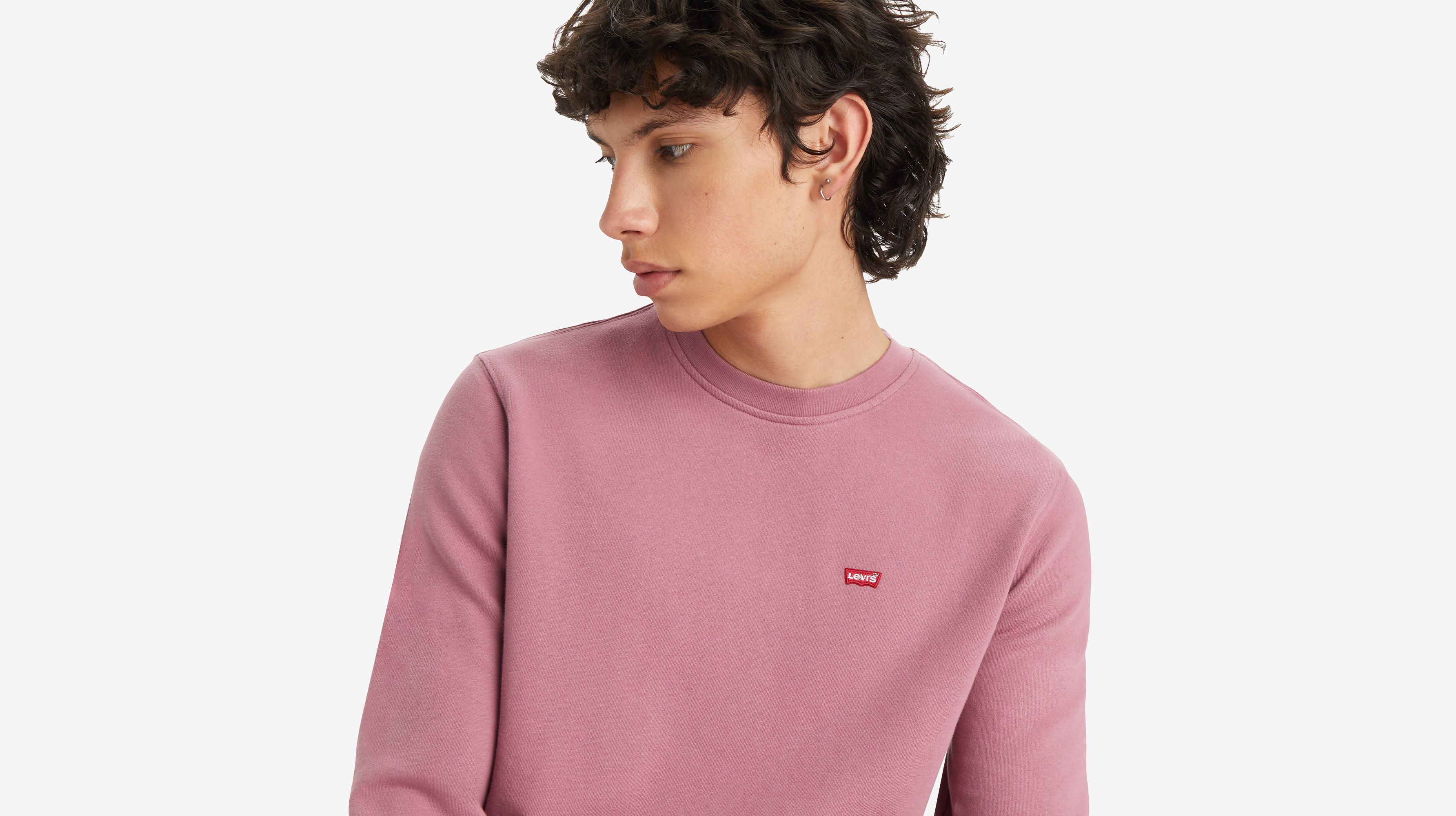 Sweat-shirt col rond Original Housemark - Dusky Orchid - Bleu