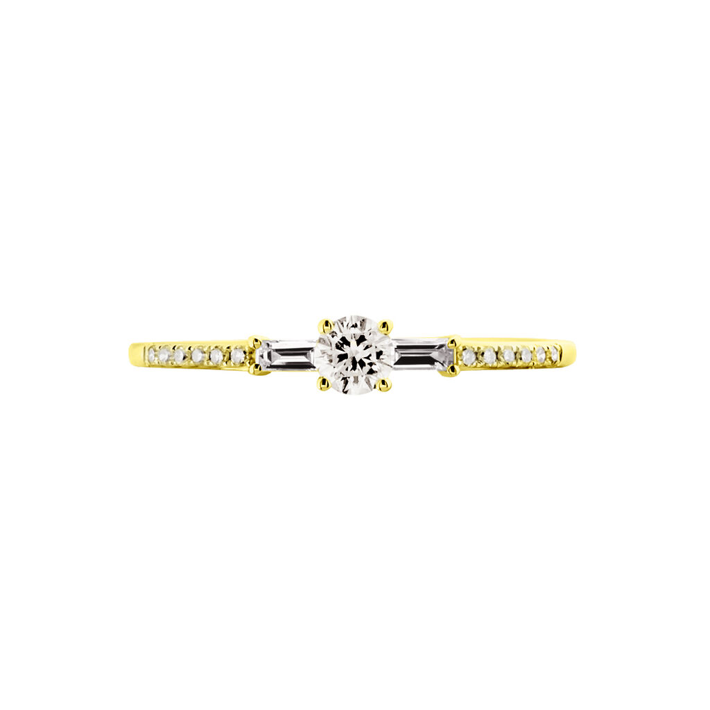 Bague Solitaire Nina Or Jaune Diamant