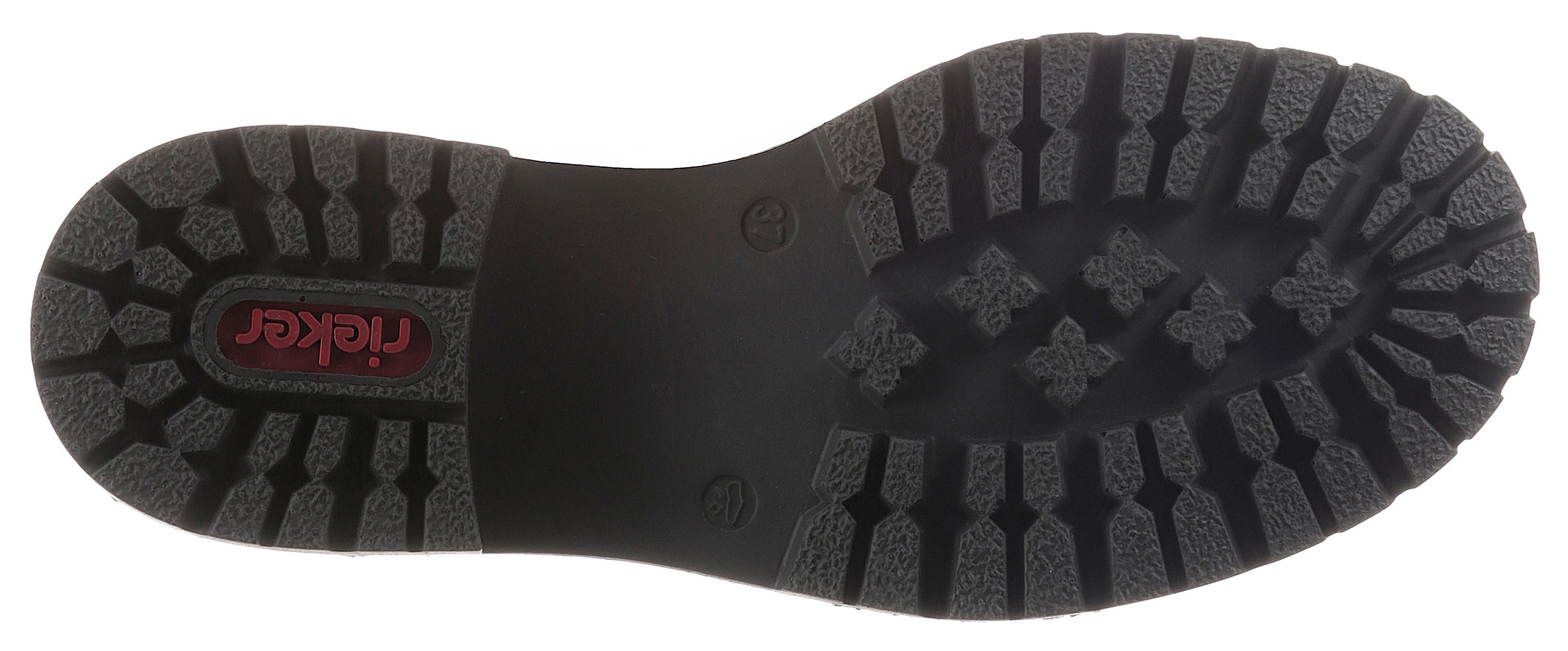 Rieker Schnürboots  , Stiefelette, Profilsohle, Blockabsatz, mit lässiger Schnürung