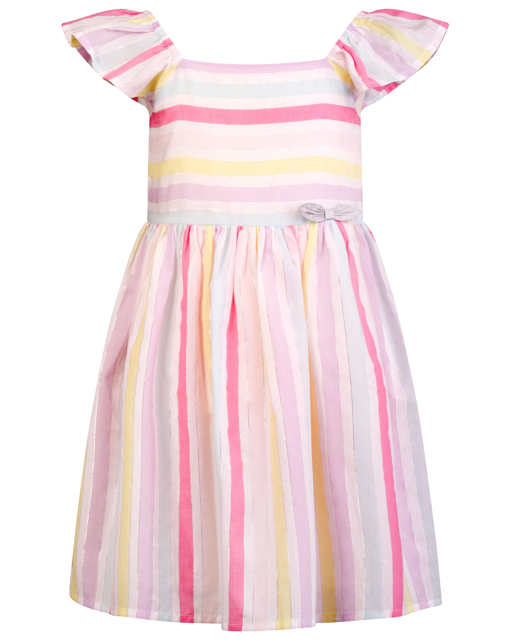 Kurzarmkleid HAPPY STRIPES in candy pink