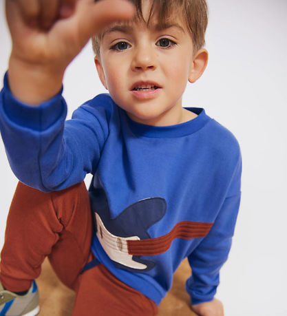Freds WoRød Sweatshirt - Hello Guitar - Star Blue