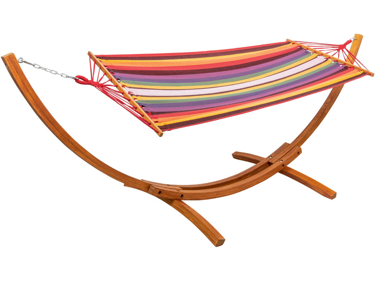 Hangmat met houten standaard