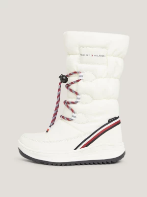 Botas de neve com fita adesiva com logotipo exclusivo