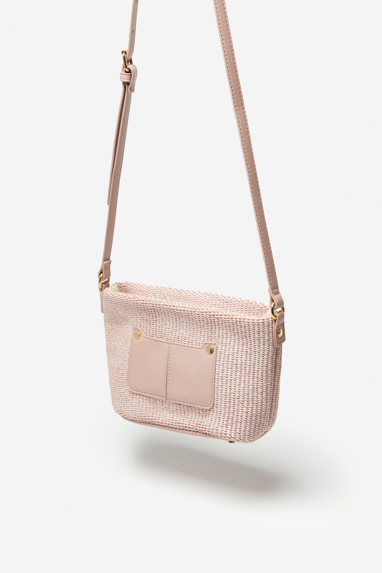 Bolsa transversal estilo ráfia - Lilás