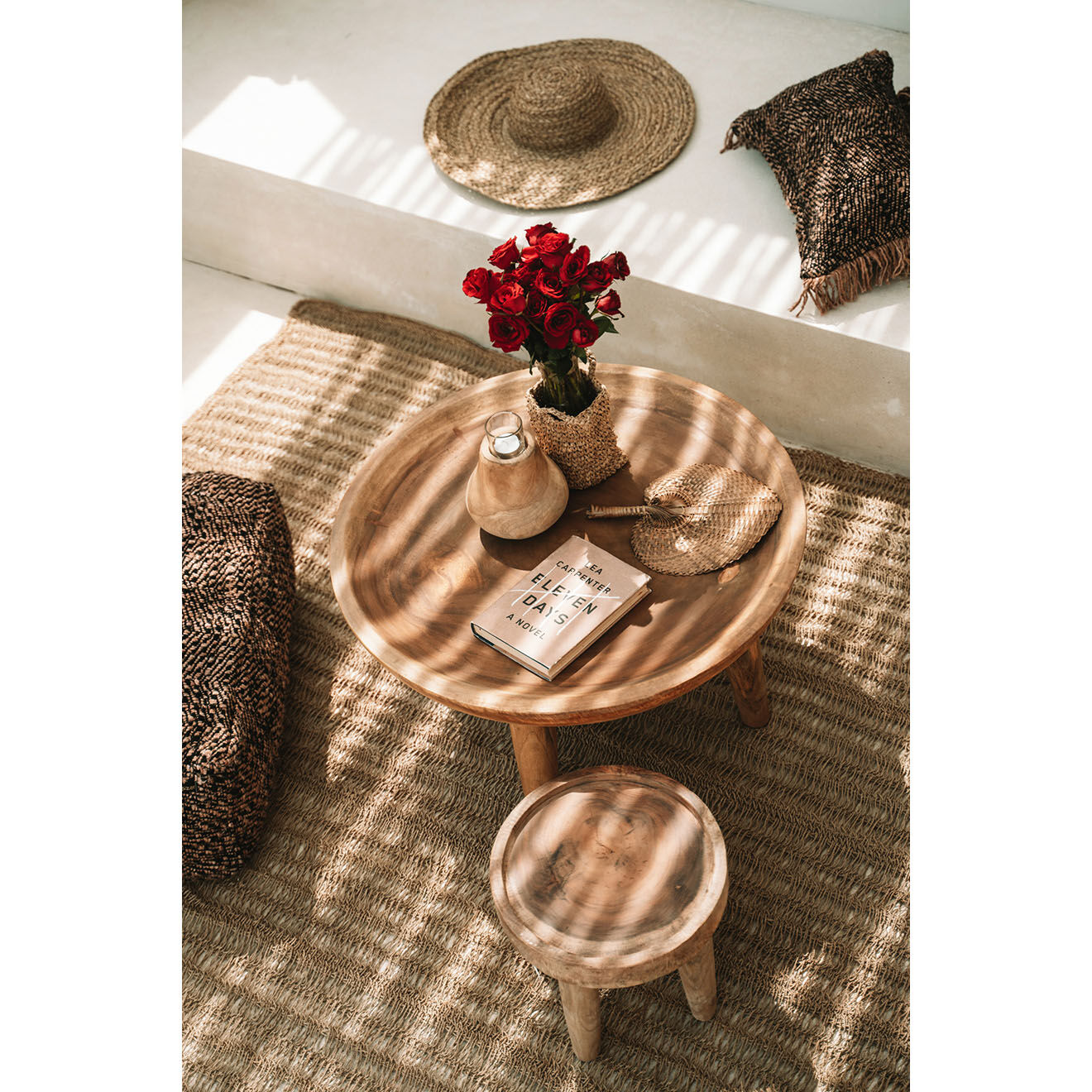 Bazar Bizar Bougeoir Candle Drop beige - D.15xH.16 cm