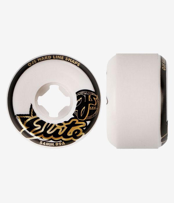 OJ Elite Hardline Wide Rollen (white) 54mm 99A 4er Pack