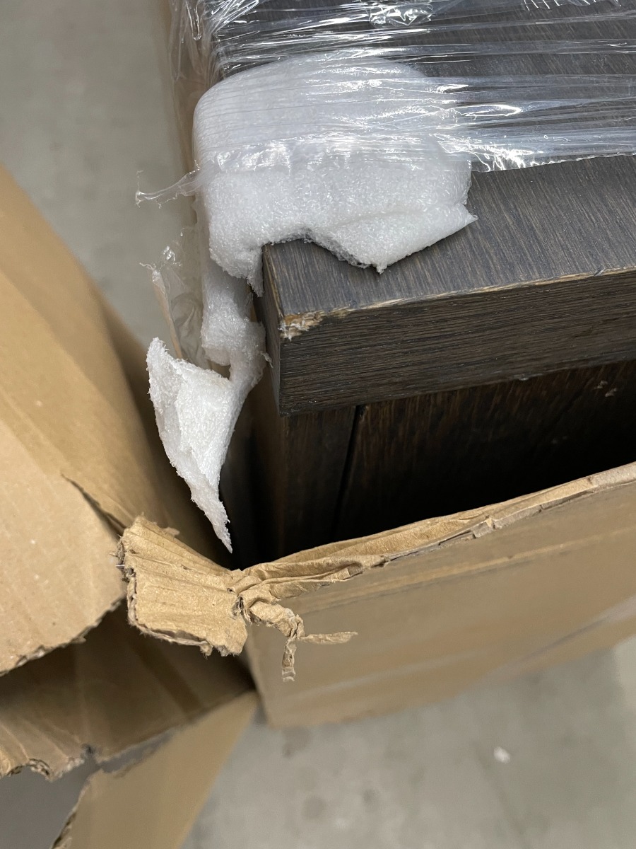 SCHADEMODEL: SaniGoods Alvares badmeubel 80cm zonder waskom eiken charcoal