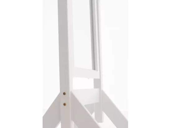 Miroir sur pieds - Bois - Blanc - Elvis