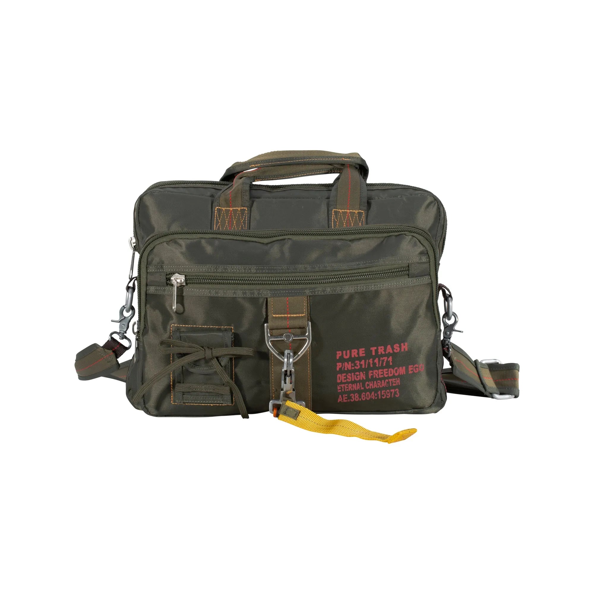 Pure Trash -  Handtasche Karabiner groß Pure Trash oliv