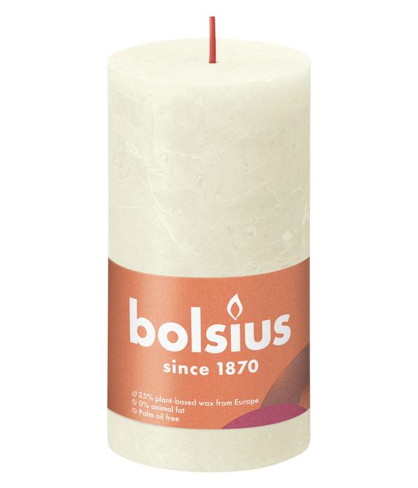 Bolsius Rustik Stumpenkerze Shine, weiche
