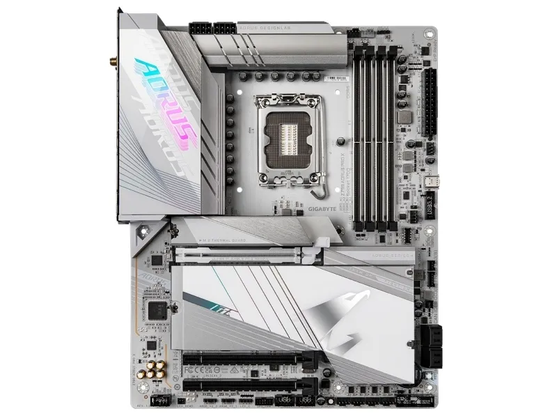 [OUTLET] - Gigabyte Z790 AORUS PRO X - Bundkort - ATX - LGA1700 sokkel - Z790 Chipset - USB 3.2 Gen 1, USB 3.2 Gen 2, USB-C 3.2 Gen2, USB-C 3.2 Gen 2x2 - 5 Gigabit Ethernet, Bluetooth, Wi-Fi 7 - onboard grafik (CPU påkrævet) - HD Audio (8-kanaler)