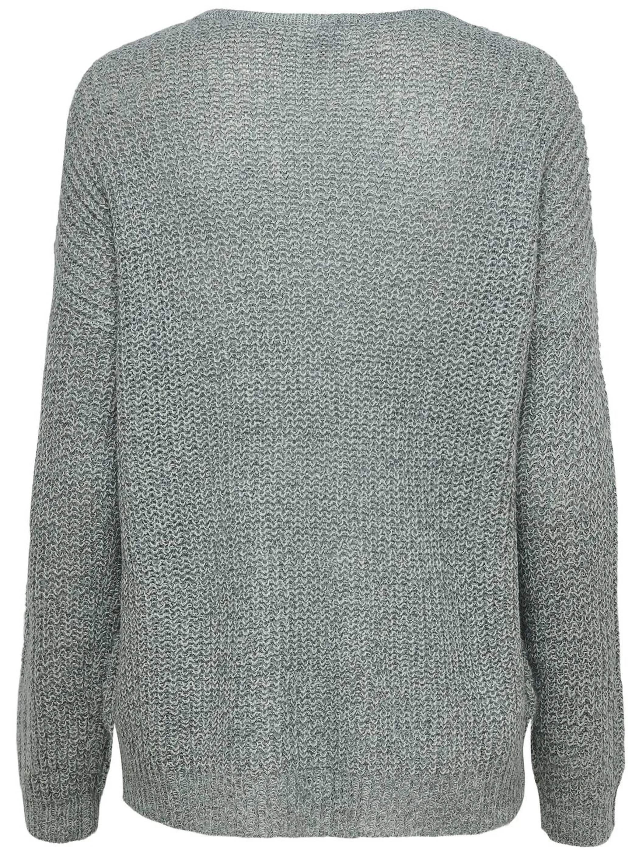 Damen Strickpullover mit V-Ausschnitt