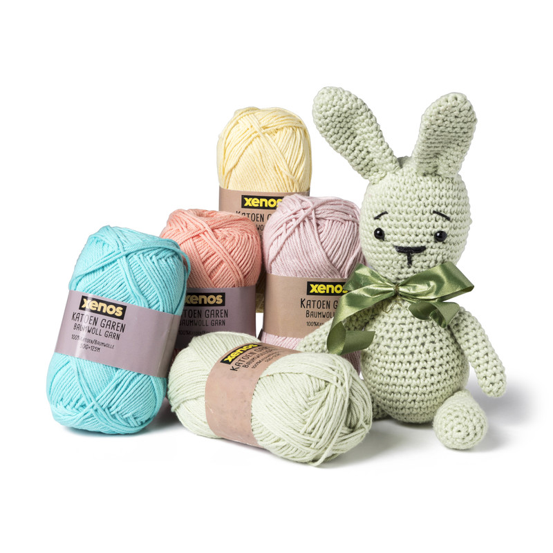 Garen katoen - babyroze - 50 gram