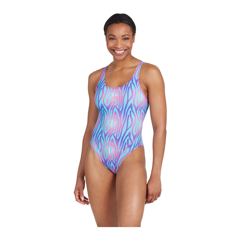 Zoggs MASTERBACK - Maillot de bain 1 pièce Femme swim crazy print