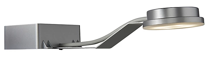 Spot LED intégrée Emera 400lm IP44 blanc froid à neutre Colours chrome L.8,3 x l.30 x H.4,3cm