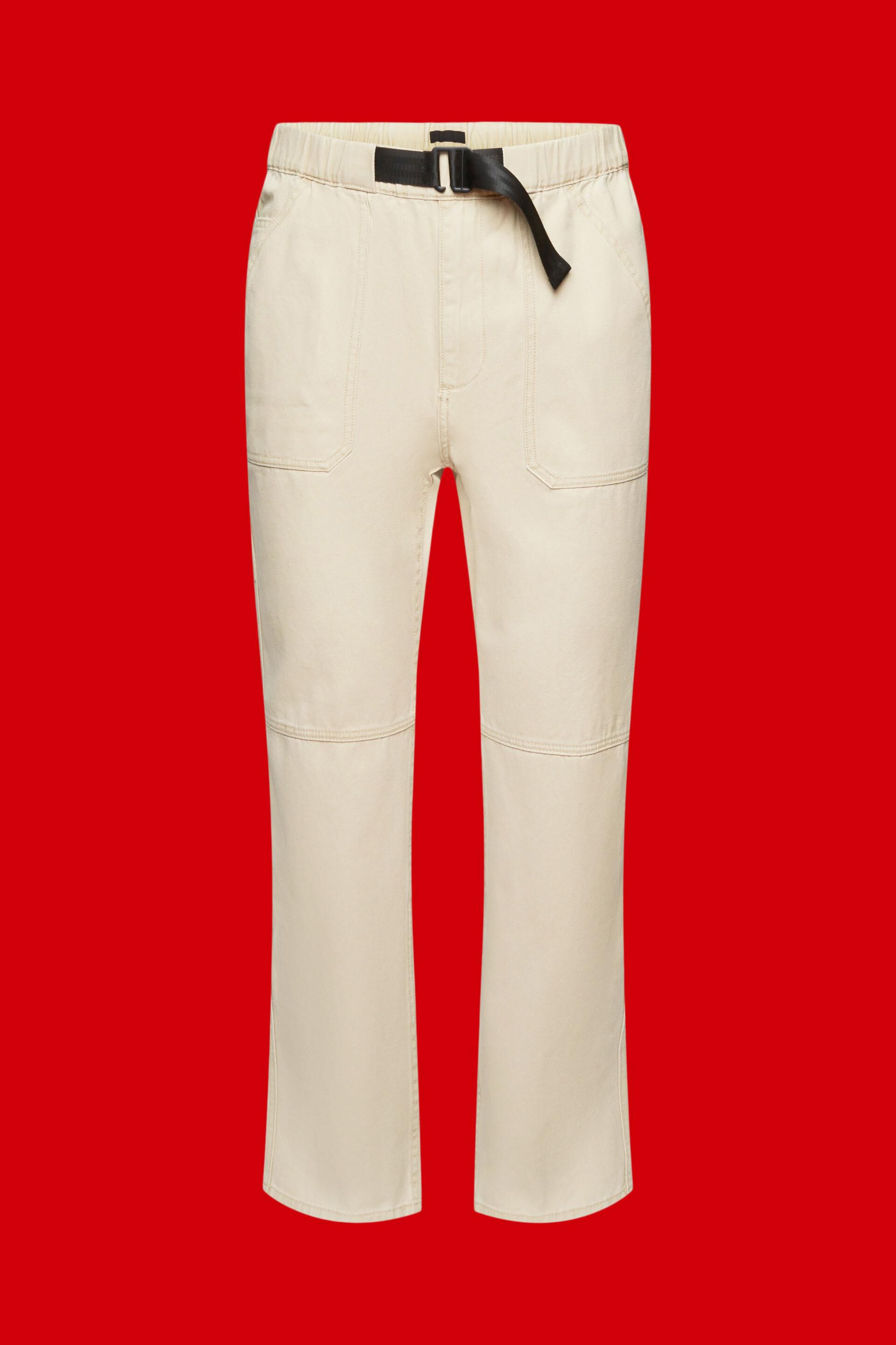 Pantalon chino Straight Fit, en coton lourd
