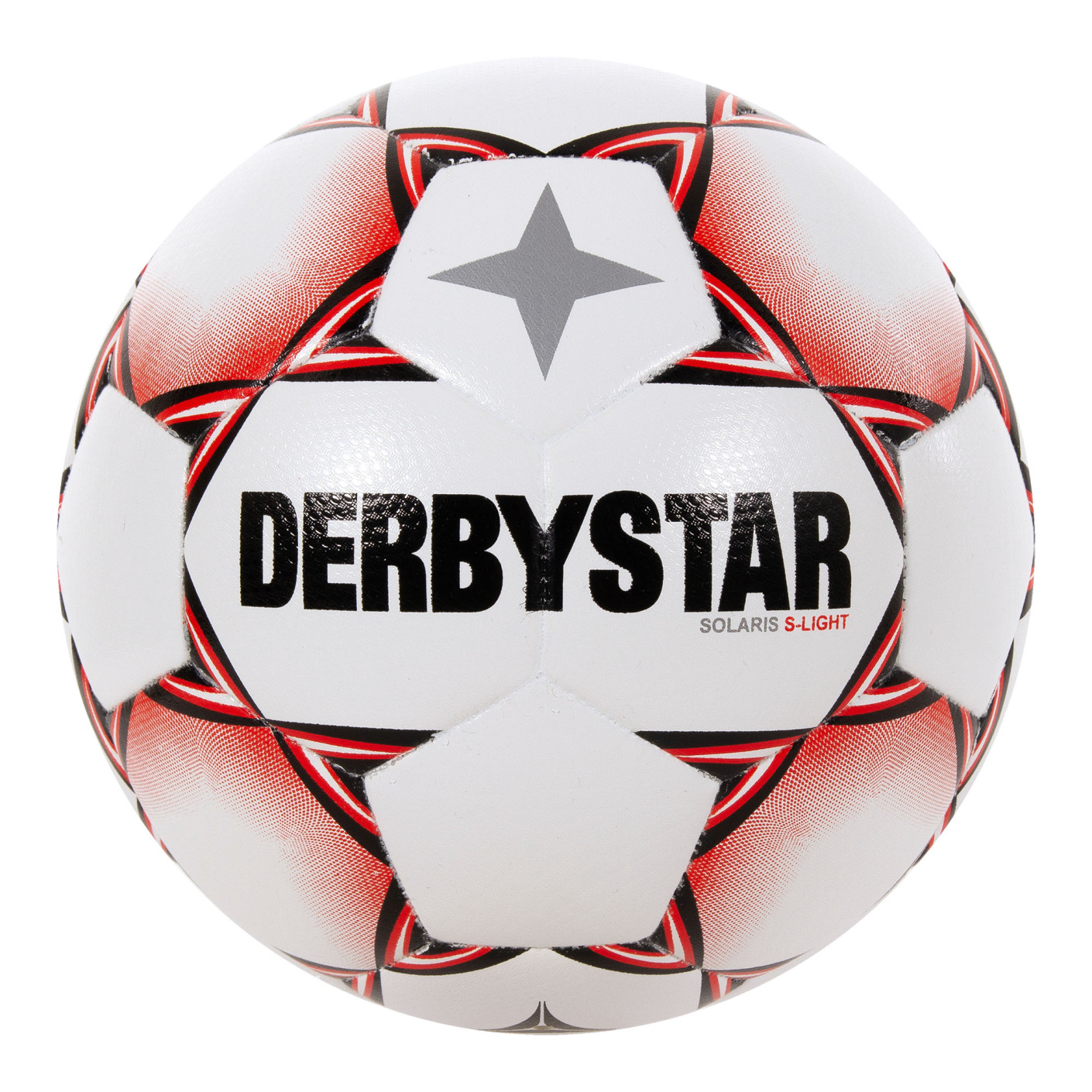 Derbystar Solaris Super Light Voetbal Maat 5 Wit Rood Zwart