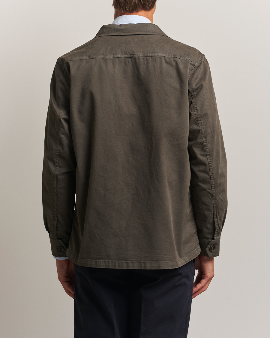 Oscar Jacobson Safari Shirt Jacket Olive