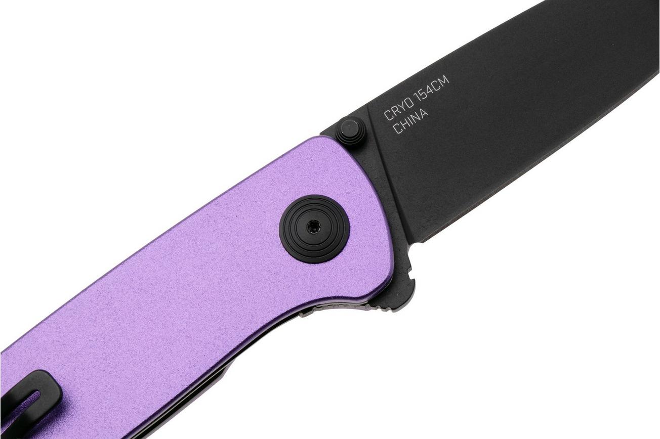 SOG Twitch III 11-15-06-43, Black 154CM, Purple Aluminum, Black Hardware zakmes