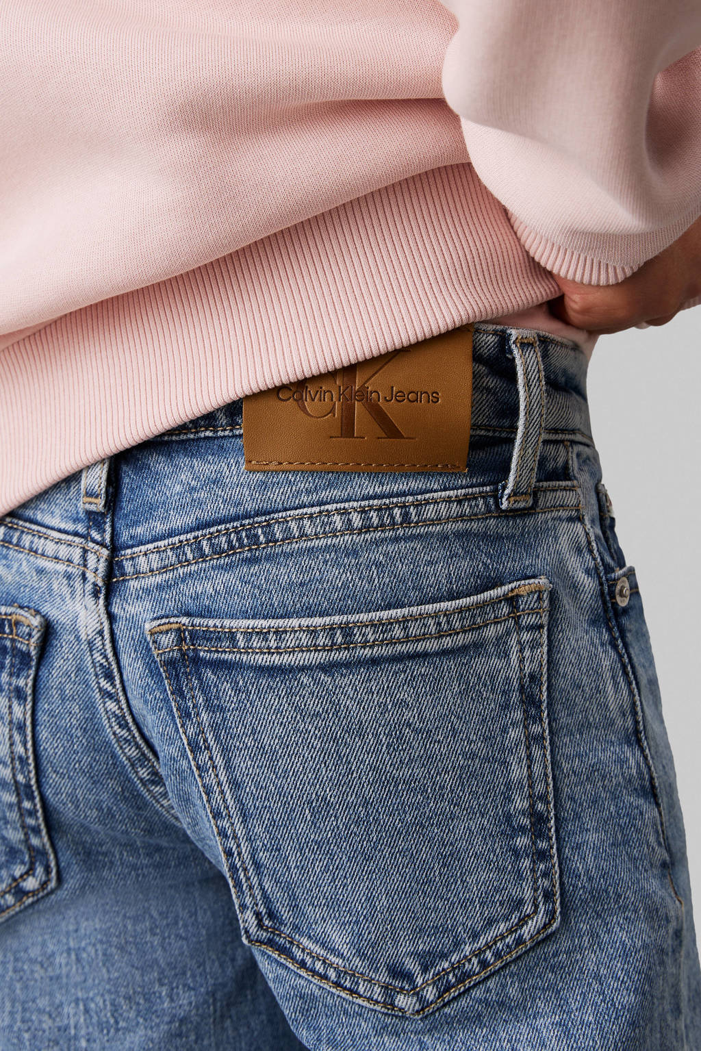 Calvin Klein straight leg jeans salt and pepper blue