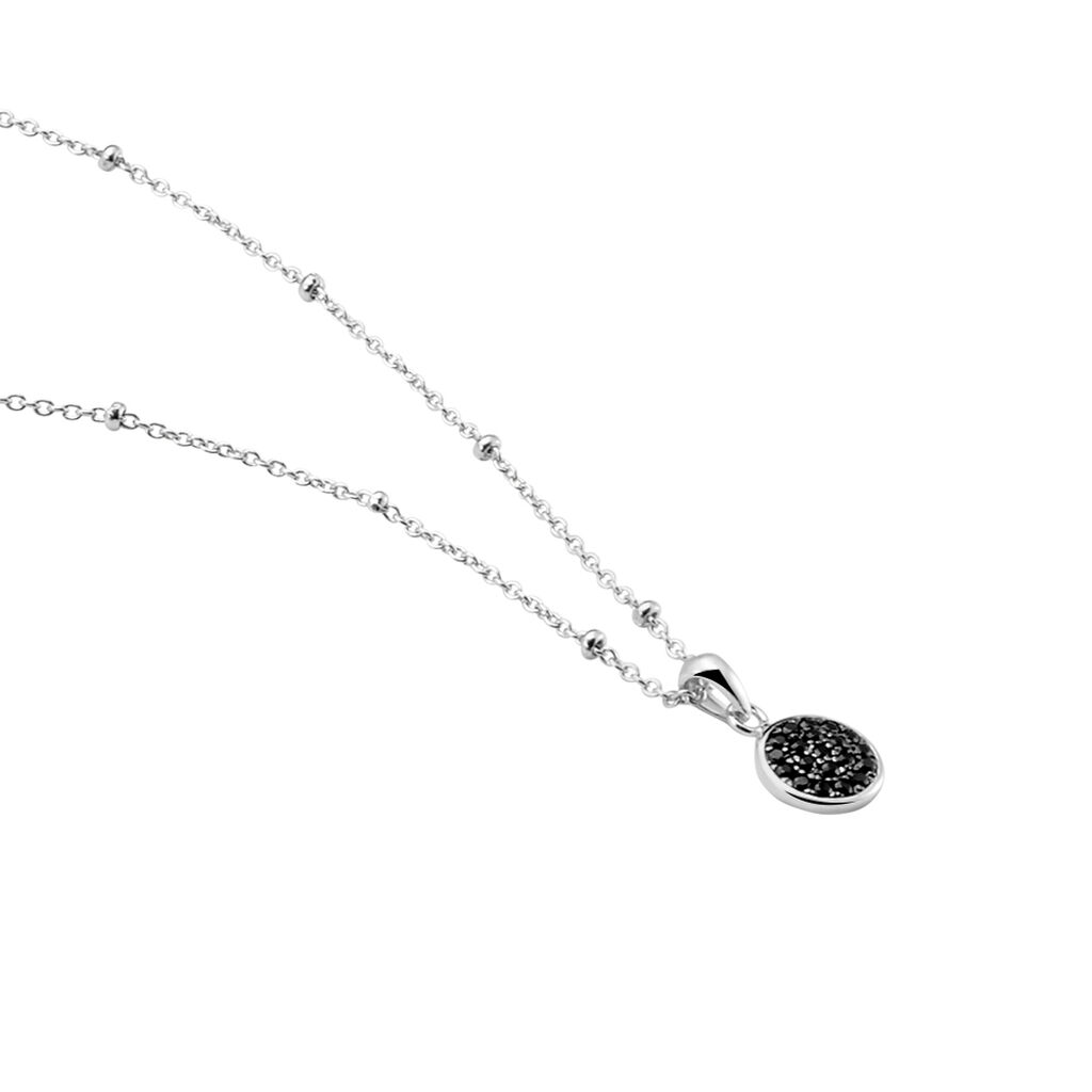 Collier Pascalin Argent Blanc Oxyde De Zirconium