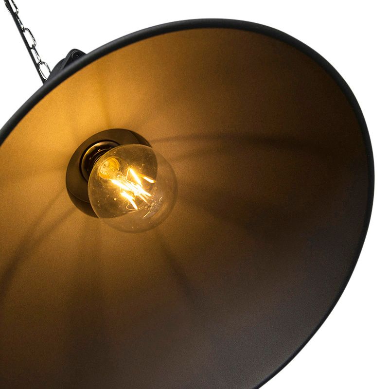 Industriële hanglamp klein mat zwart - Sicko