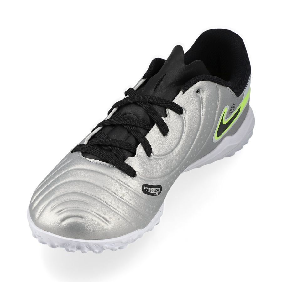 Nike Tiempo Legend 10 Academy TF Mad Voltage - Argenté/Noir/Jaune Fluo Enfant