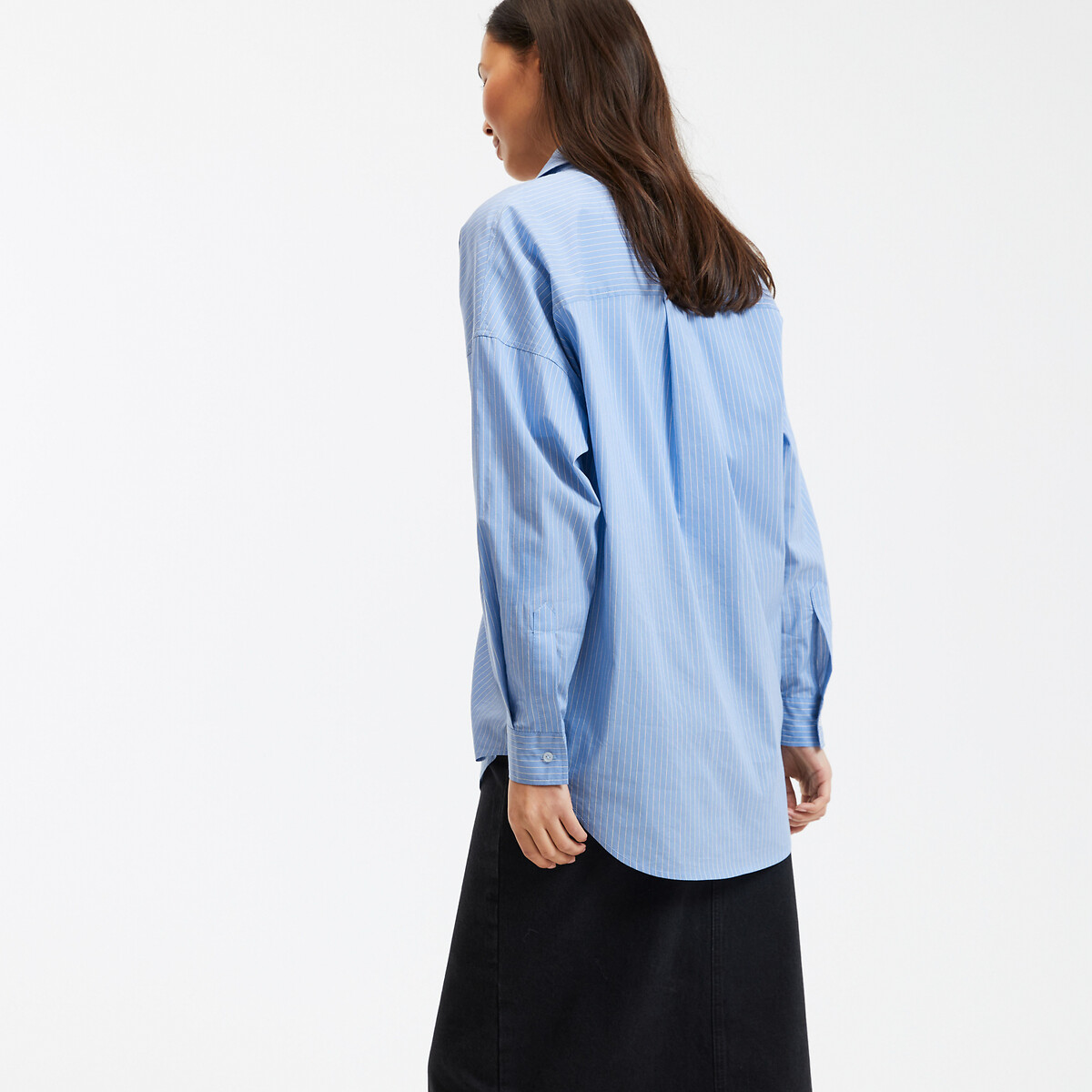 COLEÇÕES LA REDOUTE<br>Camisa listrada folgada, modelo exclusivo APOLLINE