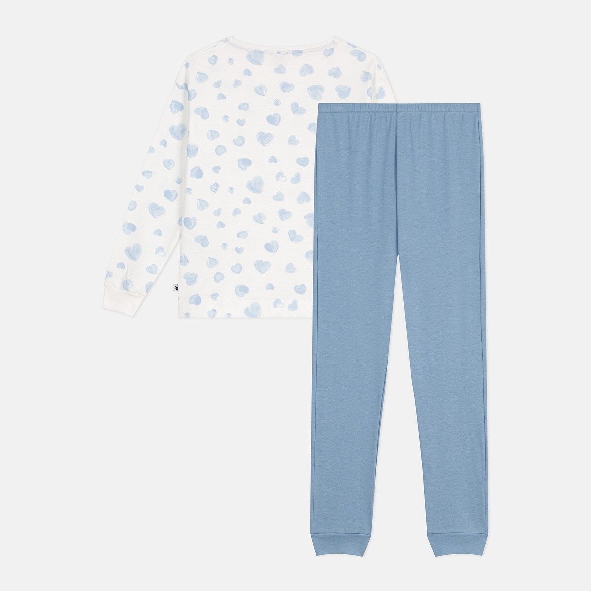 PETIT BATEAU<br>Pijama estampado com motivos de coração