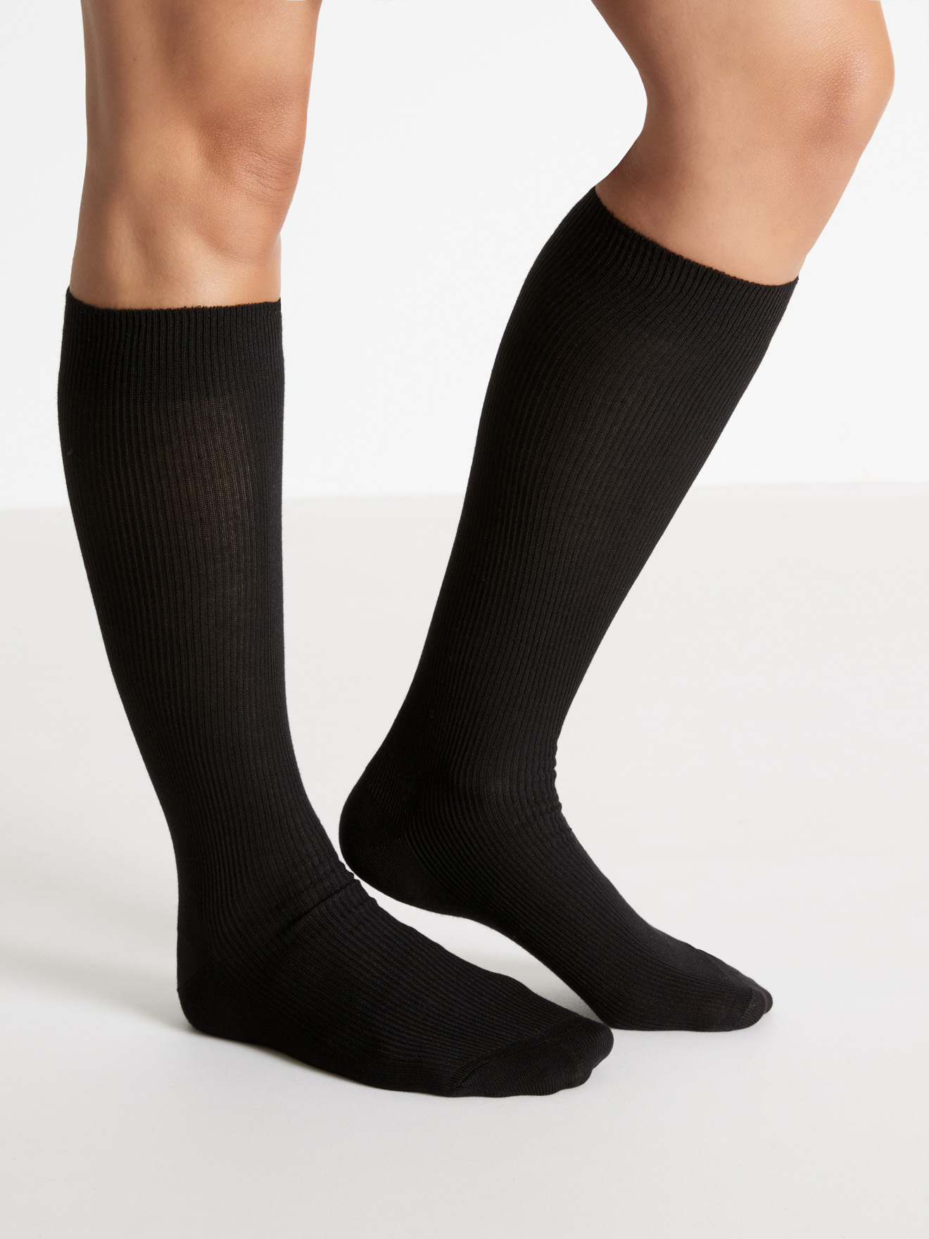Lot de 2 paires de mi-bas 75% coton