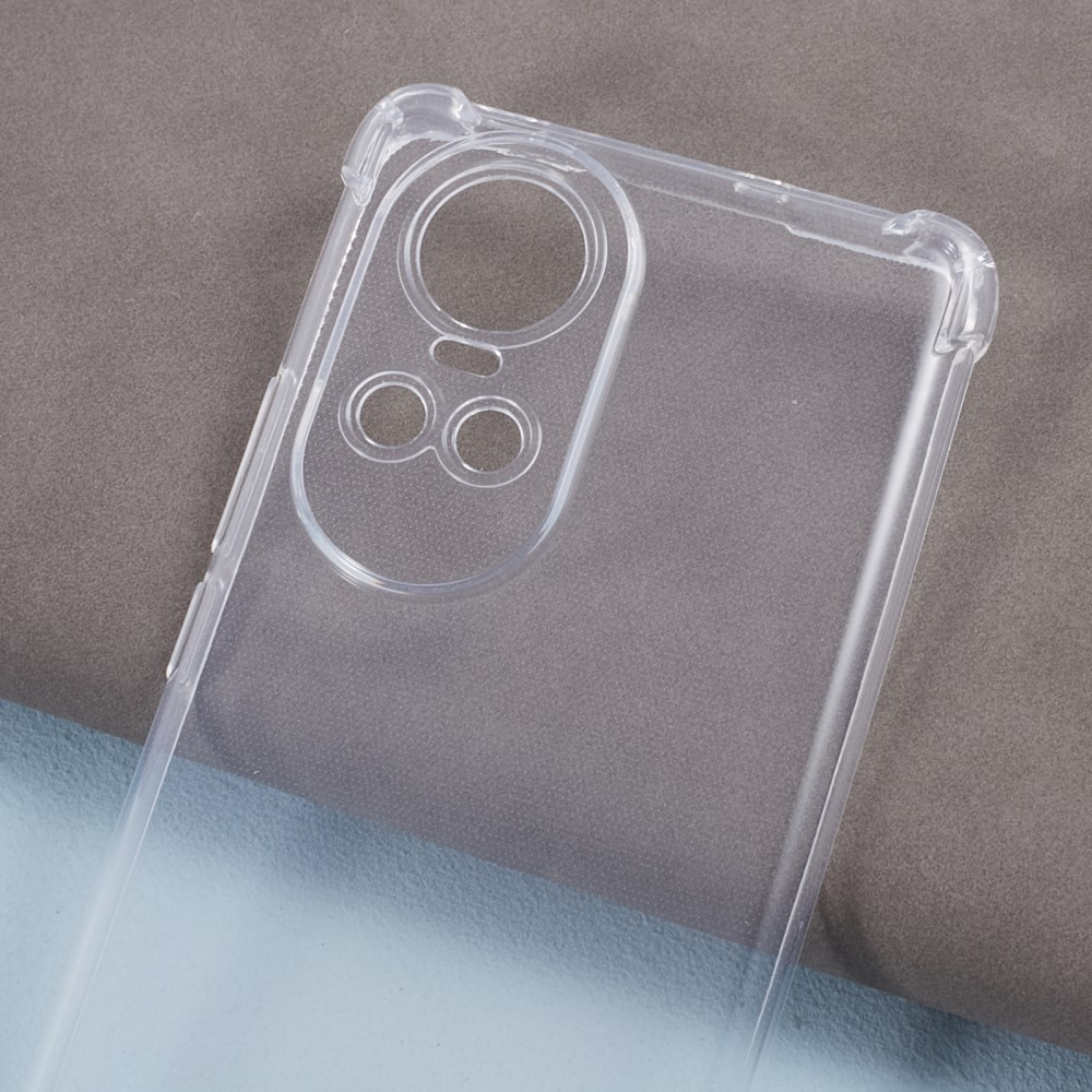 Oppo Reno10 / Reno10 Pro 5G Necklace Gummi Hülle Air Cushion Fallschutz   Handykette (140cm) - Schwarz / Silber
