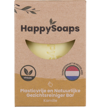 Happysoaps Gezichtreiniger bar kamille (70 gr)