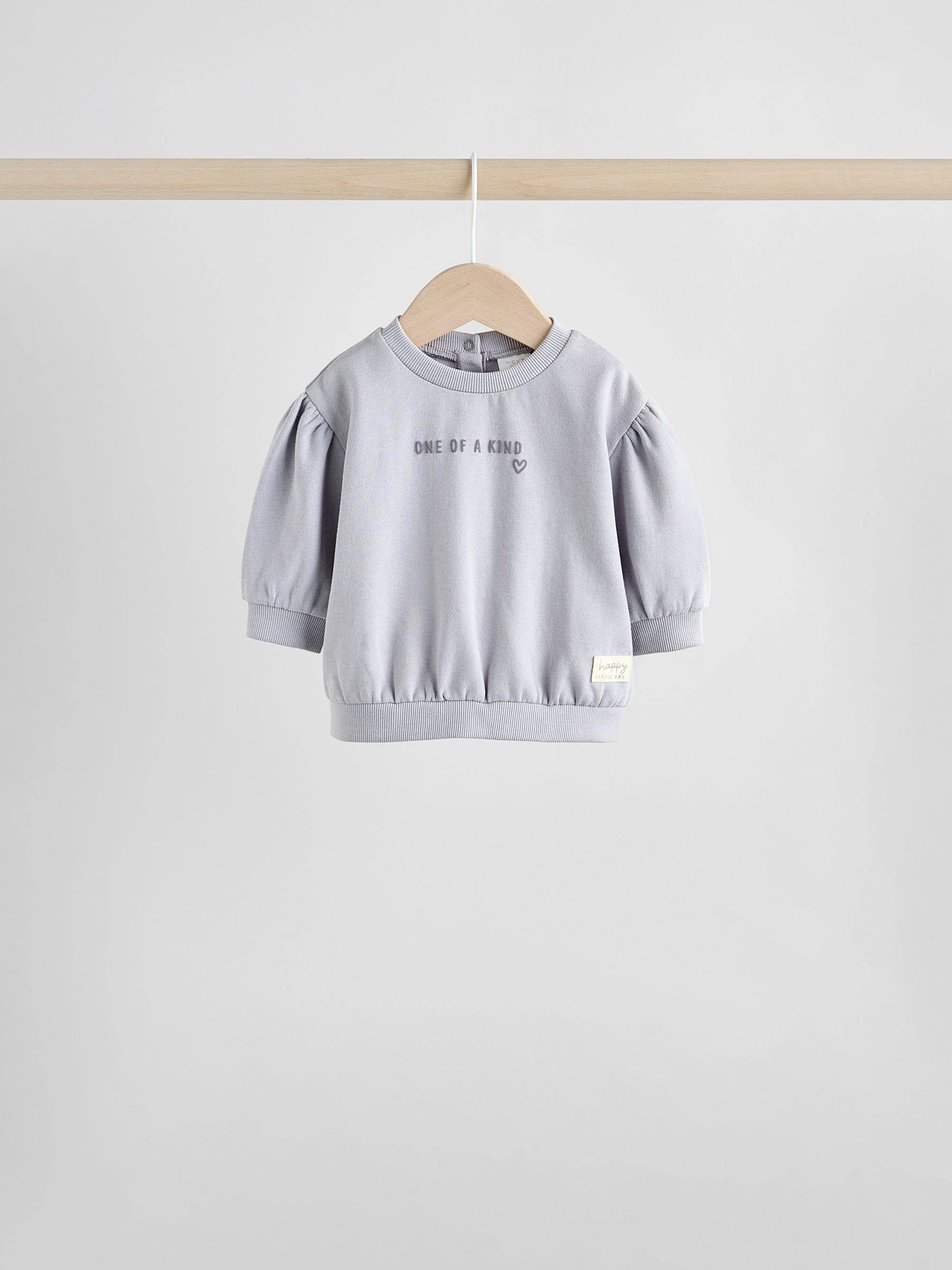 Antracietgrijs & Crème - Baby sweatshirt en joggingbroek 6 -delige set (0mnd -2jr)