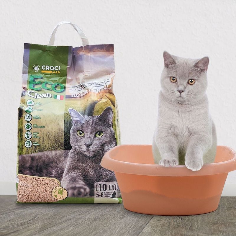 Croci - Eco Clean - Kattenbakvulling - 2x 20L - Natuurlijke Gerst