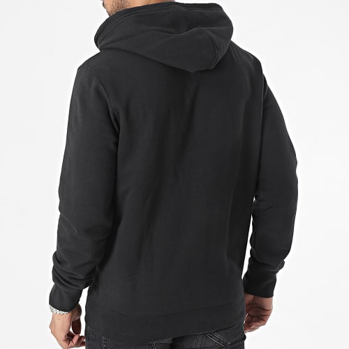 Sweat Zippé Capuche 34584 Noir