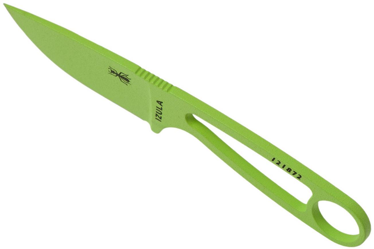 ESEE Izula Venom Green IZULA-VGKIT, survivalkit met schede en firesteel