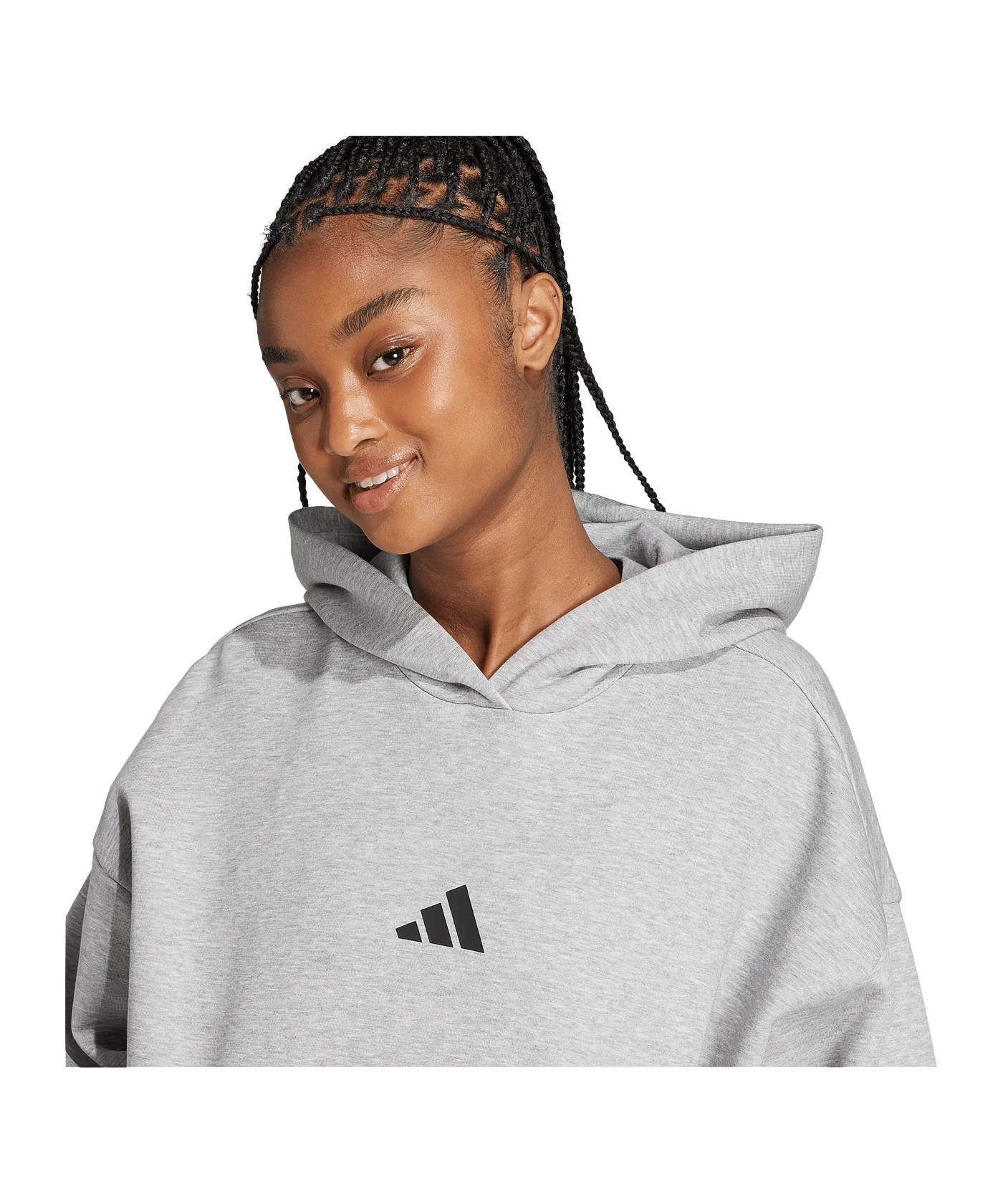 adidas Future Icons 3S Hoody Grau