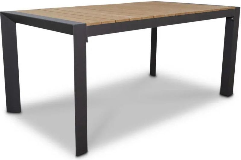 LUX - Cortona - Tuintafel - Natural - Aluminium + Polywood - 160cm